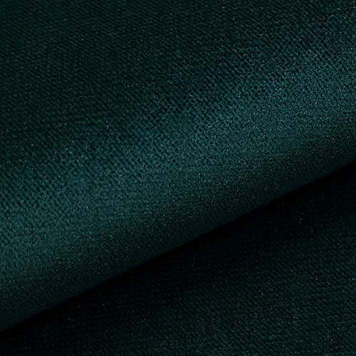 novely® Passau | 1 lfm | samtig weicher Chenille Möbelstoff in 26 Farben | Polsterstoff (104 Petrol)