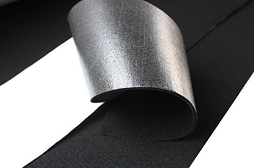 Filz Technisch Moebelgleiter Meterware Filzstoff 3,5mm Dick Stark Selbstklebend (Schwarz, 50x100cm)