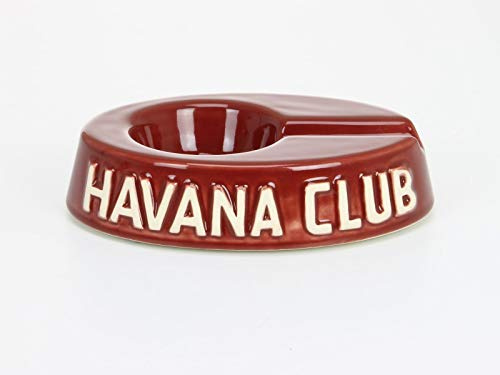 Havana Club Egoista Ashtray Oval Bordeaux Red