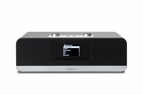 Roberts Stream 67 Systeme Tout-en-Un Enceinte Connectée Gris Argent