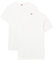 Levi's Men's Levis Men Solid Crew 2p T-Shirt (Pack of 2), White (white 300), XL