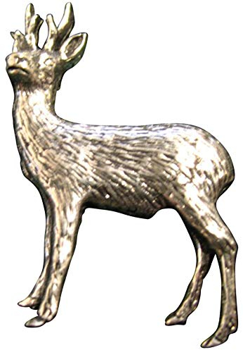 Ansteckpin Gabler | für den Hut oder das Revers | Perfekt zum Jagd-Outfit | Anstecker Pin Button | Altsilber