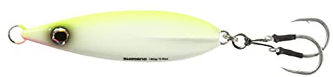 SHIMANO Butterfly Flat Fall JIGS Fishing Lure (Without Hooks), 140mm-5 1/2in - 350g-12 1/2oz, Chart White