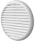 La Ventilazione TU160B Griglia di Ventilazione Tonda universale in Plastica con molle, Bianca, diametro 175 mm