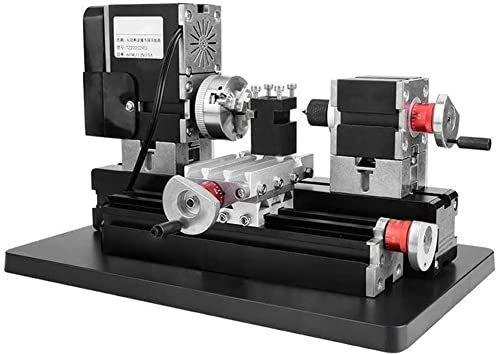 60W Mini Metal Rotating Lathe 12000RPM Motor Miniature Metal Multifunction Machine for Wood, plastic, soft metals DIY - 12V DC