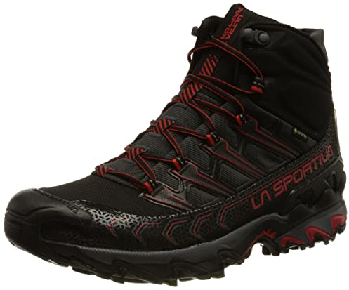 La Sportiva Herren Ultra Raptor II Mid GTX Wanderstiefel, Schwarz/Rot, 45 EU