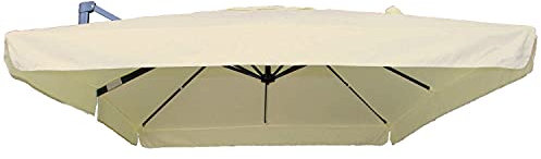 BricoShopping® Lona de repuesto para sombrilla descentralizada con brazo 8 varillas impermeable, 3x4 (C/SPACCO e TASCHE)