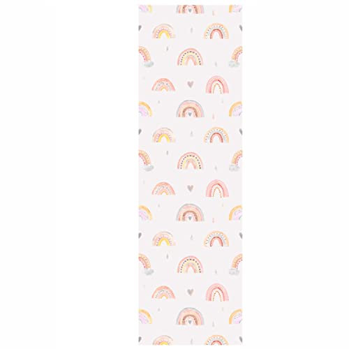 Dostear Rollo Vinilo Papel Adhesivo Para Encimera De Cocina Muebles Madera Pared Decorativo Pintado Autoadhesivo Infantiles arcoíris 45cm X 300cm