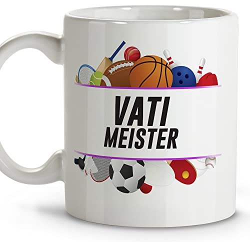 LolaPix Taza Súper Papá. Taza Día del Padre. Tazas Desayuno Originales. Taza Cerámica 330 ml. Regalos con Frases. Vati meister DE