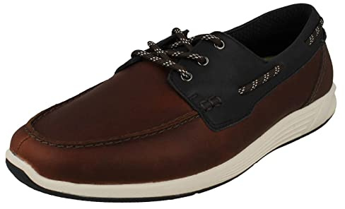 Clarks Herren - Sneaker ATL Sail Go in braun Glattleder