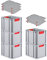 PROREGAL SuperSparSet 5x Eurobox NextGen Color mit Auflagedeckel & Schiebeschnappverschlüsse, HxBxT 32x30x40cm, 30L, Griffe rot geschlossen, Glatter Boden, Eurobehälter Transportbox Transportbehälter