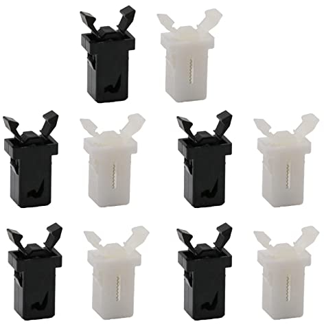 NentMent 10 Stück Mülltonnen-Verriegelung, Ersatzteile, Abfalleimer, Pressenschnallen, Touch-Top-Deckel, Reparaturclip, Mülltonnen-Deckel, selbstsichernder Müllschalter, 10 Stück