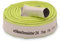 Ø 1 1/2 Zoll - 38 mm, 10 m Flachschlauch | Bauschlauch | Industrieschlauch | Synthetischer Gummi, Weiß mit Grün, 10 Bar, -20°C bis +60°