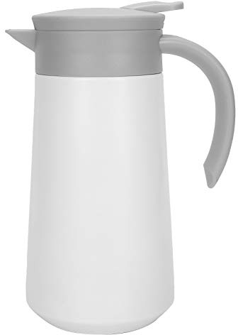 Isolierflasche, Thermoskanne, 800 Ml, Isolierflasche aus 304 Edelstahl, Isolierte Kunststoff-Teekanne mit Deckel, Modernes Design