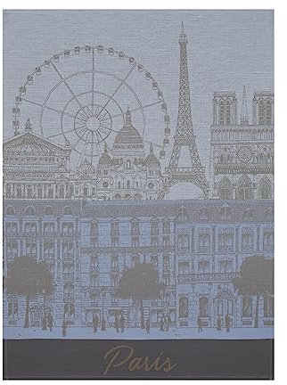 Le Jacquard Français 22744 Geschirrtuch Paris Panorama Ciel 80X60 cm Baumwolle