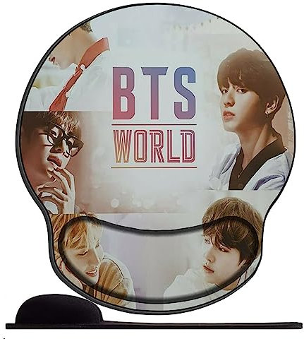 OfFsum Mauspad Gelkissen mit Handauflage Boy BTS Sty78 Ergonomisches Handgelenkauflage Gelkissen Mausunterlage für Computer und Laptop Reduziert die Handgelenkbelastung