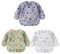 Yealoo Paquete de 3 Babero con Mangas Impermeable 6-34 Meses Baberos Babetes Bebe lavables