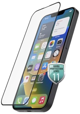 Hama 3D-Full-Screen Displayschutzglas für iPhone 15 Plus/Pro Max, Schwarz