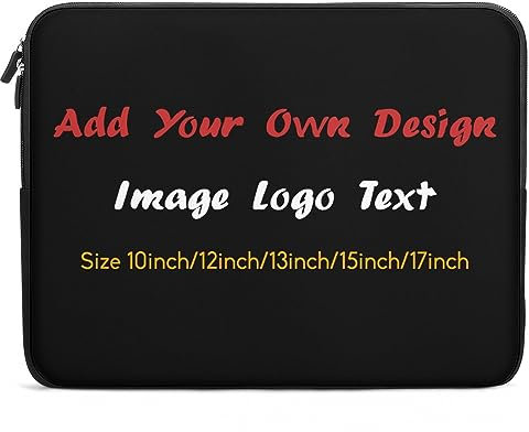 Custodia per laptop personalizzata Design personalizzato La tua foto Testo Logo Borsa per laptop Impermeabile Antiurto Borsa per Computer 10 12 13 15 17 Pollice