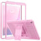 MoKo Hülle Kompatibel mit iPad 9.7 2018/2017, iPad 6. Generation/iPad 5. Generation - Heavy Duty Ganzkörper-Rugged Schutzhülle Cover mit integriertem Displayschutz für iPad 9.7, Blumen Rosa
