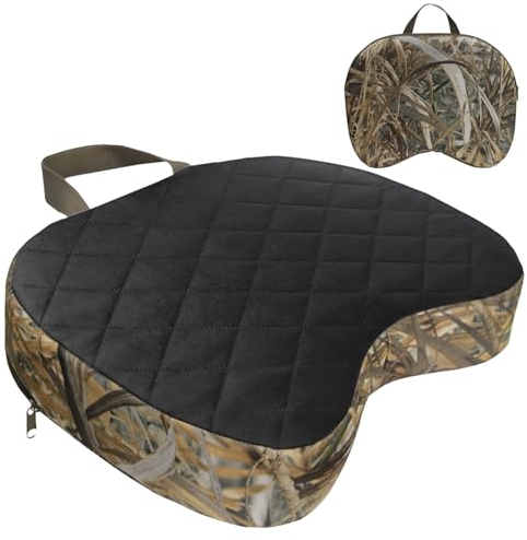 Generisch Jagdsitzkissen, Jagdkissen, Sitzpolster im Freien Tarn Camping Sit Pad mit Griff und Carabiner Abnehmbarer Schwamm Sitzpolster mit Reißverschluss