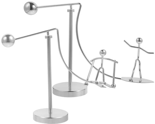 TOVINANNA 2 Stücke Kreative Eisen Person Physik Ausgleich Spielzeug Metall Balance Desktop Ornament Für Büro
