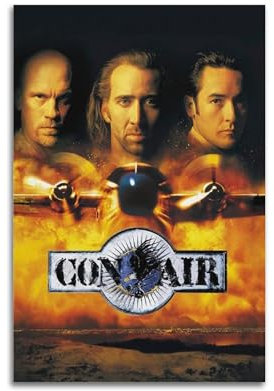 karn Con Air Poster, ästhetische Leinwand, Poster, Raumdekoration, Wandkunst, Poster, Druck, Dekoration, Poster, 30 x 45 cm, ungerahmt