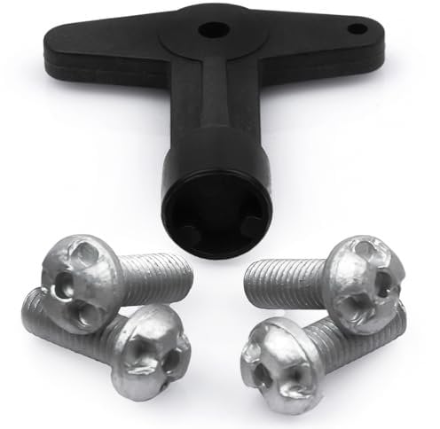 ROBUST Alloy Wheel Centre Cap Screws Bolts with Key for Renault Clio Megane Scenic Kangoo Laguna 7700422600