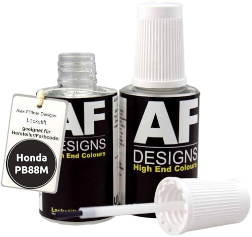 Alex Flittner Designs Lackstift für Honda PB88 m Gunmetal Metallic 2x20 ml | Lackstift Set geeignet für Farbcode: PB88 m und Farbname: Gunmetal Metallic
