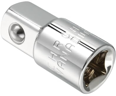 CoCud Impact Socket Adapter, 3/8 F to 1/2 M, CR-V Square Drive Reducer - (Applications: for Impact Driver Wrench)