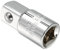 CoCud Impact Socket Adapter, 3/8 F to 1/2 M, CR-V Square Drive Reducer - (Applications: for Impact Driver Wrench)