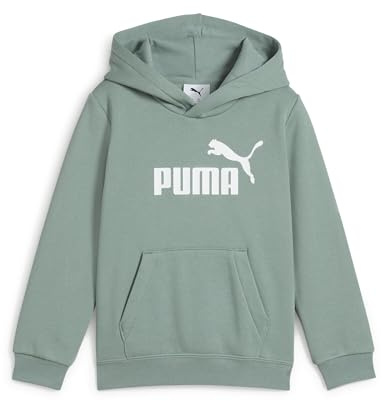 PUMA Unisex-Kinder ESS No. 1 Logo Hoodie FL PS Kapuzenpullis, Green Moon, 104