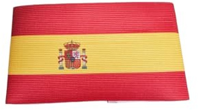 Pandiui23 Armringar fotbollskapten flagga fotboll kapten armband elastiska fotboll kapten armband justerbara (1, Spanien, 8 x 30 cm)