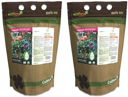 CULTIVERS Abono Rosales y Trepadoras Ecológico 2x5kg. Fertilizante Potencia la Floración y Aroma de las flores. Origen 100% orgánico y vegano