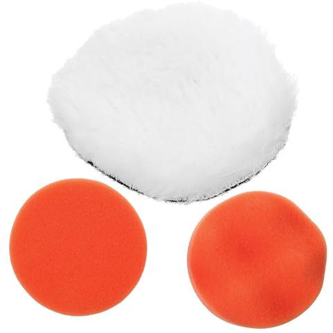 ETHZZLE 3stücke Teiliges Polierpad Bohrmaschine Hochwertiger Auto-polierer Für Lackpflege Und Kratzerreparatur Praktisches Zubehör Für Kfz-fans Und Profis