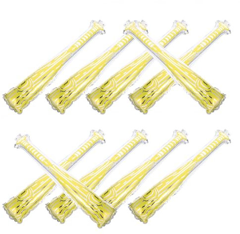 VICASKY Aufblasbare Baseballschläger für Jungen und Mädchen Bat Party Favor Aluminiumfolie Baseballschläger Zum Aufblasen für Den Sport