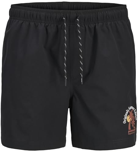 JACK & JONES Herren Swim Shorts Maui Star,Black,XL