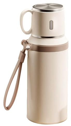 Insulated Tumbler, Travel Water Bottle, Stainless Steel Flask, Double Wall Vacuum, Large Capacity Leak-Proof Design, Perfect for Gym Classroom Offices Outdoor, 8.5x8.5x23cm White Pink Black