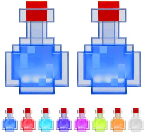 Zaubertrank Flasche Licht, Zaubertrank Fläschchen Licht mit 8 Farbe LED Nachtlicht Aufladbar für Kinder Zaubertrankflasche mit Beim Schütteln Verfärben für Schlafzimmer, Schreibtisch Spielzimmer