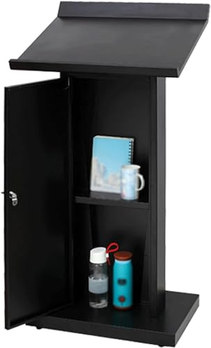 Rede Podium Rednerpulte Kippen Desktop Eisen Podeste Bodenstehend Tür Hinzufügen Und Schloss Podium Ständer Empfang Schreibtisch Lehrer Podeste Mode