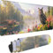 Tappetino Mouse Gaming Verde Esteso Tappetino Mouse XXL 1000x500x3 mm, Gufo Mouse Pad dal Design con Bordi Cuciti, Maggiore Precisione e Velocità Mousepad Gaming per Computer, PC, Laptop, Regalo 3-6