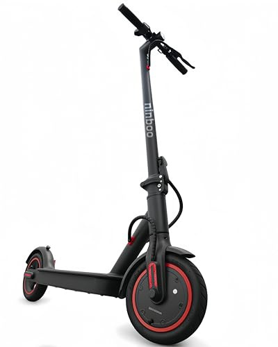 ninboo N1 E Scooter mit Rekuperation, 20 km/h Geschwindigkeit, max. 30 km Reichweite, 21,6 cm Luftreifen, E Roller Erwachsene für Stadt Pendeln und Land Tempomat (N1)