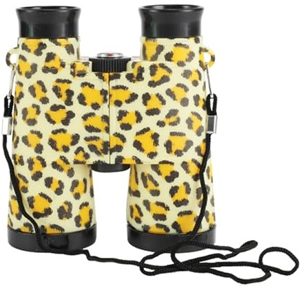 FERNGLAS für Kinder mit Tiermotive Kinderfernglas Binocular Fernrohr 4-Varianten 55 (Leopard)