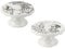 V&A Alice in Wonderland Mini Cake Stands,White,10 x 10 x 5.3 cm - (Set of 2)