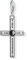 THOMAS SABO Damen-Charm-Anhänger Ethno Kreuz Charm Club 925 Sterling Silber 1678-698-11
