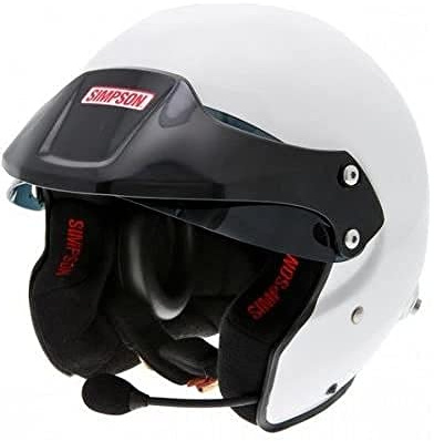 Simpson AA0130EG2M55 Helm Fia Rally 8859, Black Peak, S