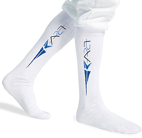 LEONARK Fechtstrümpfe für Degen, Säbel und Folie - 100% Baumwolle - Schutzzäune für Kinder und Erwachsene - für männliche und weibliche Fechter (Classic, L)