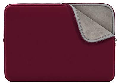 RAINYEAR 11-11.6 Inch Laptop Sleeve Case Soft Lining Carrying Bag Padded Zipper Cover Compatible with 11.6 MacBook Air for 11 Notebook Computer Ultrabook Tablet Chromebook(Red,Upgraded Version)