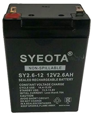 Songyuan Batterie au plomb rechargeable 12 V/2,6 Ah Sy2.6-12, alarmes, balances, jouets