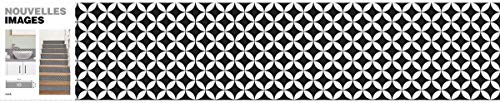 Draeger Paris – Deslizador Adhesivo para Azulejos, Ideal para Cocina, 3 Bandas de 5 Azulejos, 98 x 19,5 cm, diseño de Rosas y Rosas, Mezcla